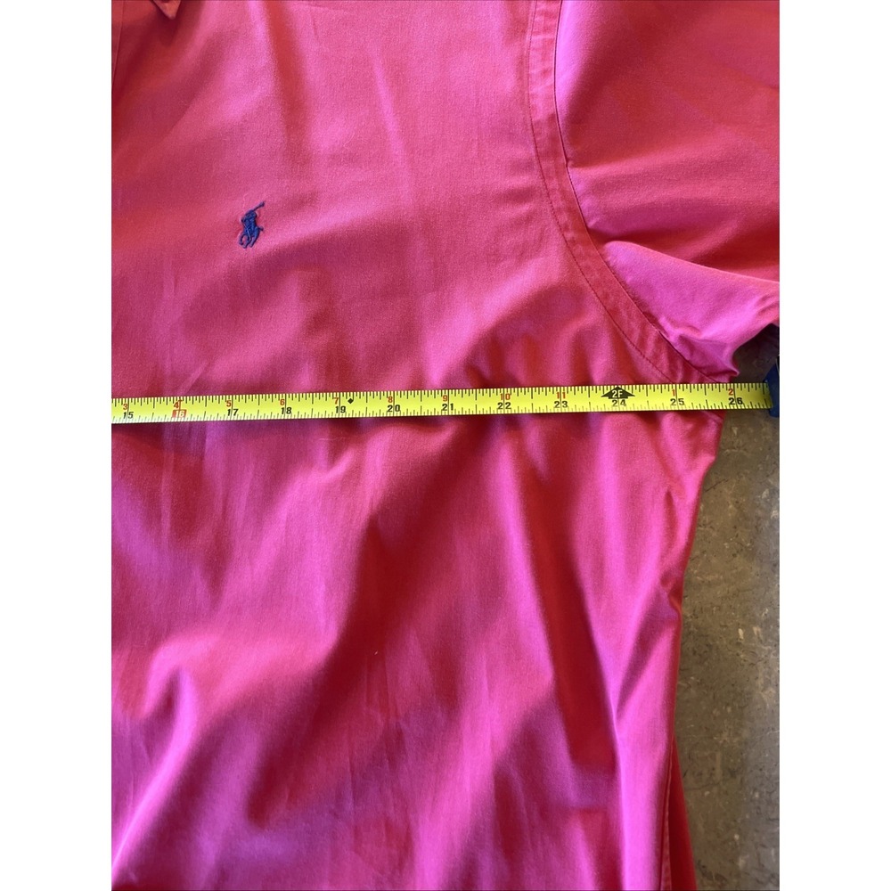 Ralph Lauren Blake Large Shirt Pink Mens Button Down Long Sleeve Pony Logo - Picture 6 of 9
